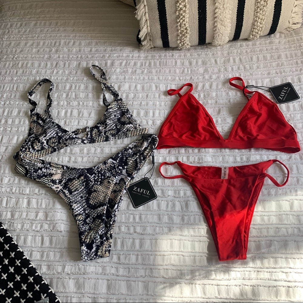 Two zaful bikinis NWT
